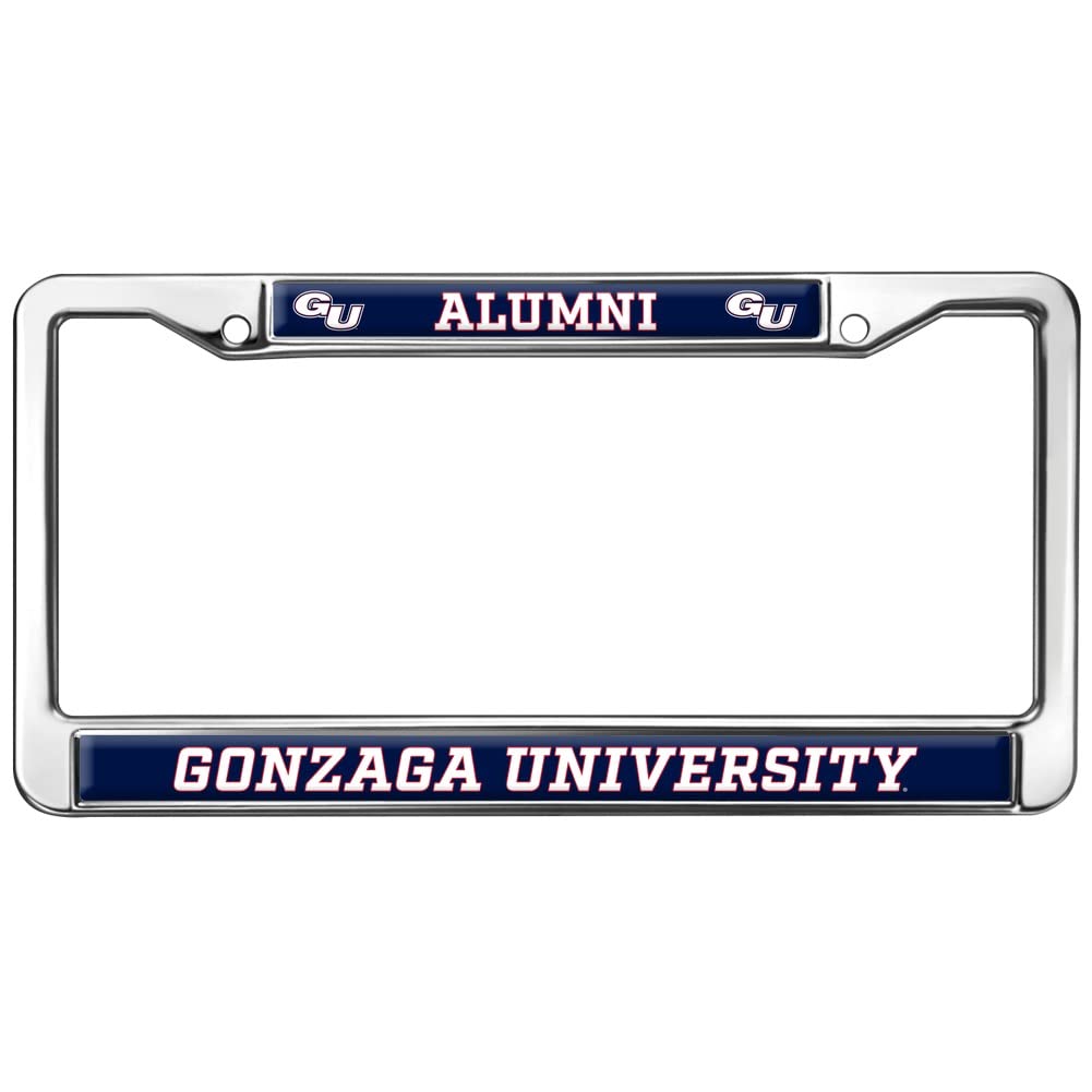Gonzaga University Alumni Logo Full Size Standard License Plate Metal Frame