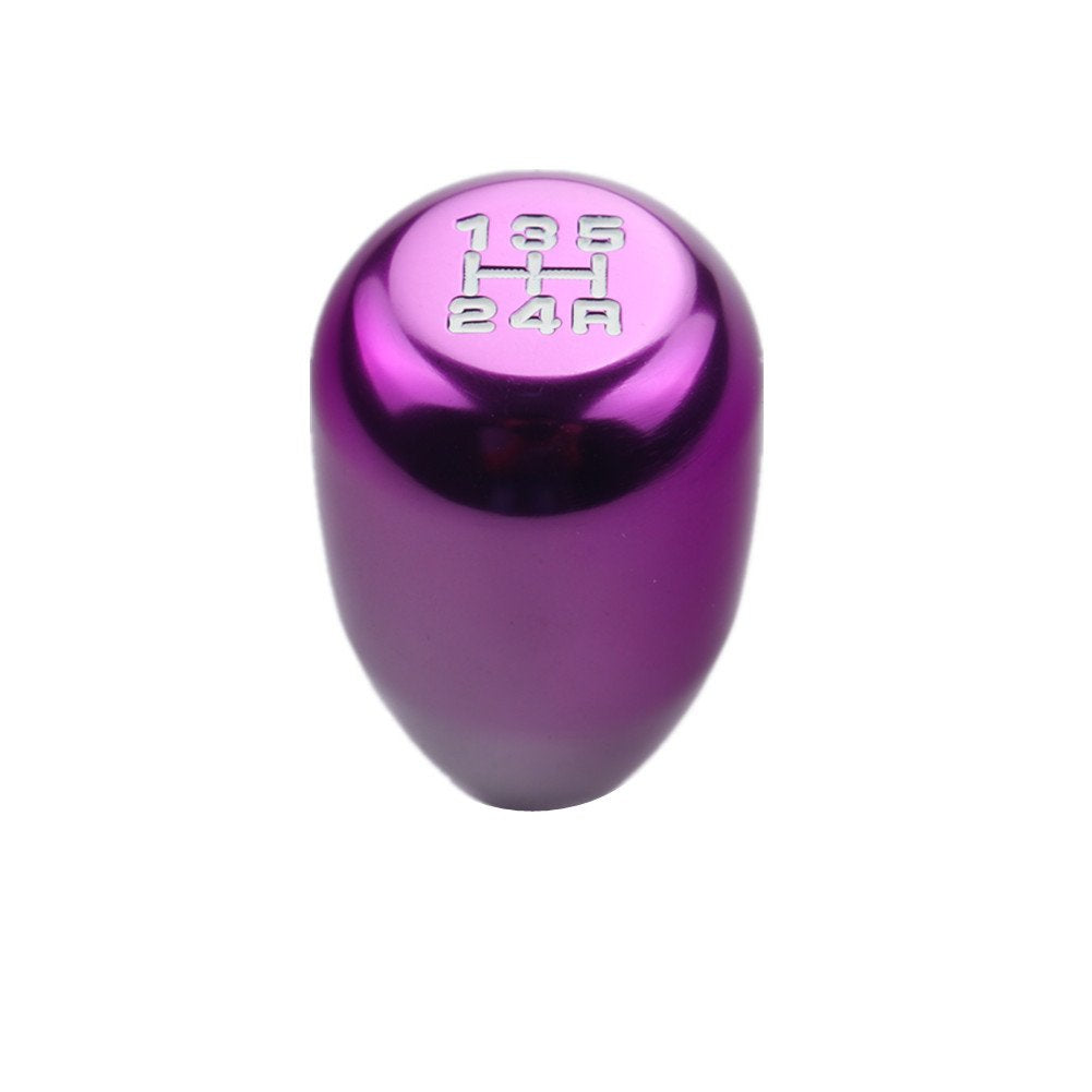 Dewhel Jdm Universal 5 Speed Manual Shift Knob M10X1.5 Screw On Purple