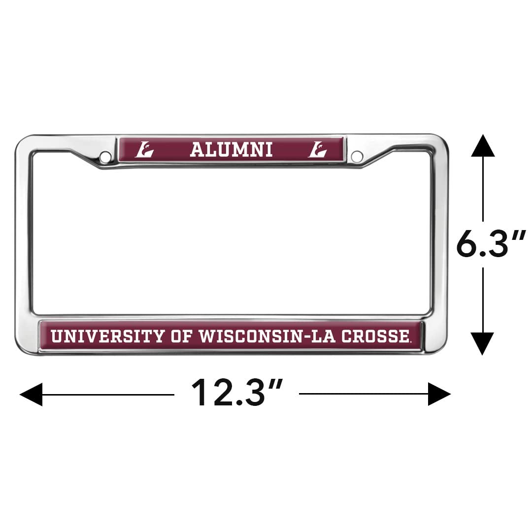 GRAPHICS & MORE Metal License Plate Frame - Wisconsin - La Crosse Alumni, Full Size, One Size