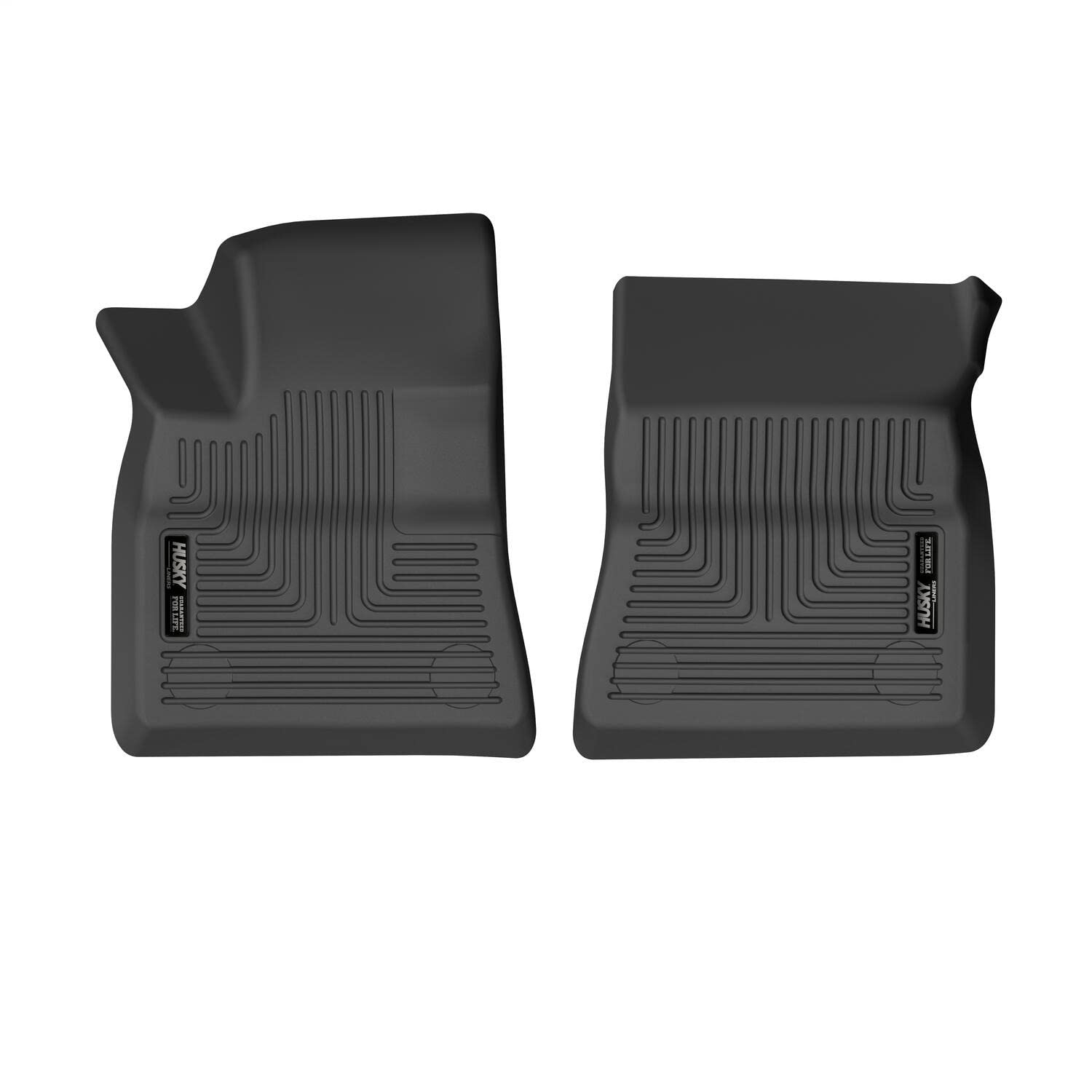 Husky Liners X-Act Contour Floor Mats | Fits 2017-2024 Tesla Model 3 | Front Row, 2-Pc Black - 55921