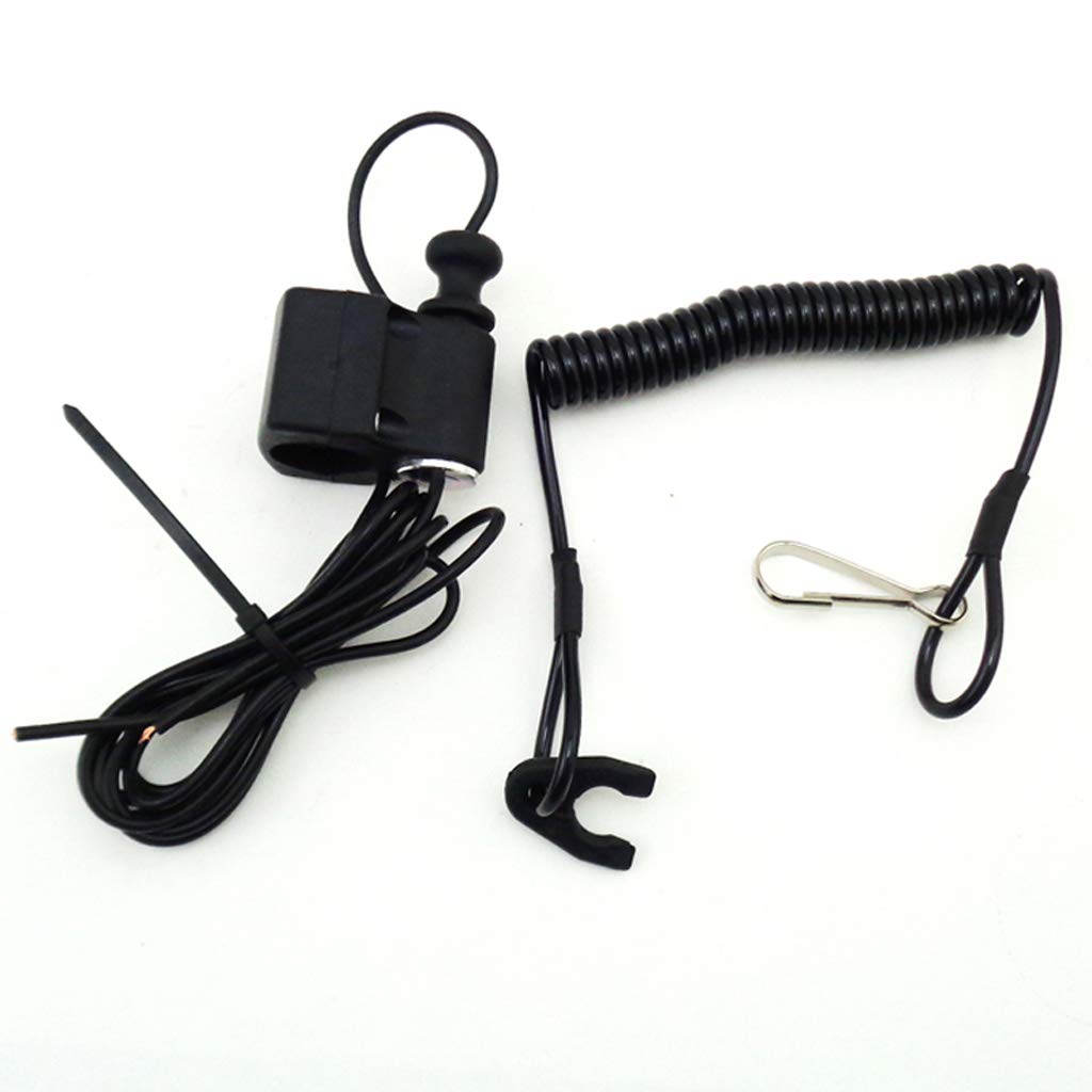 Tc-Motor Racing Tether Pull Kill Switch For Atc250R Atc350X 1985-1986, Trx250R 1986-1988, Raptor 50 2004-2008, E-Ton Txl50 2000-