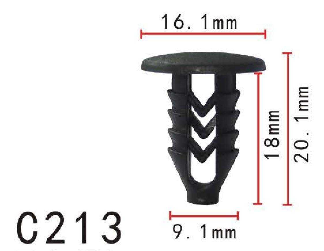 Autobahn88 Retainer Clip, Compatible With Fiat (Oem: 4292906) (Pack Of 20)