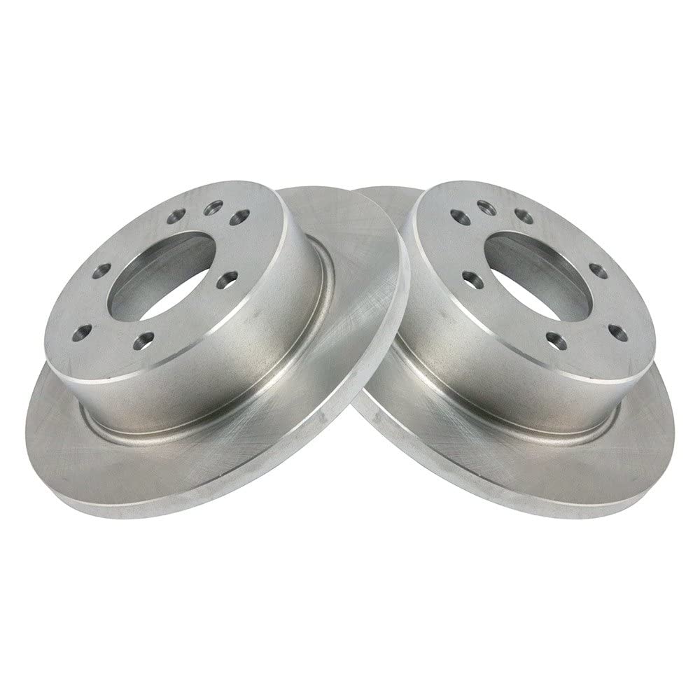 Trq Rear Brake Rotors Set Solid Compatible With 2007-2009 Dodge Sprinter 2500 Sprinter 3500 2007-2018 Freightliner 2010-2018 Mer