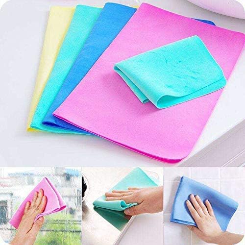 PARVY Magic Chamois Towel  Super Absorbent Reusable PVA Cleaning Cloth for Kitchen & Car  Synthetic Chamois Shammy, Streak Fre