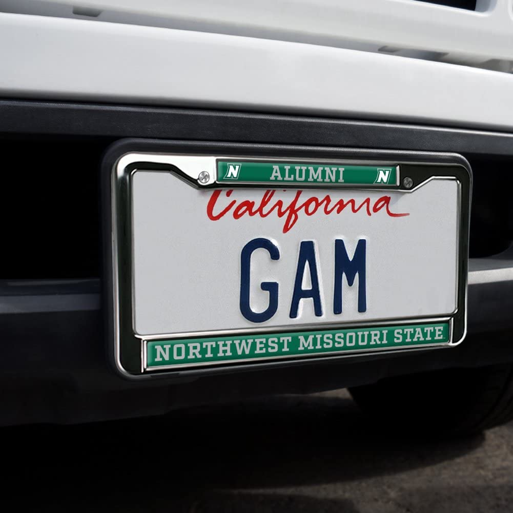 Northwest Missouri State Alumni Logo Full Size Standard License Plate Metal Frame