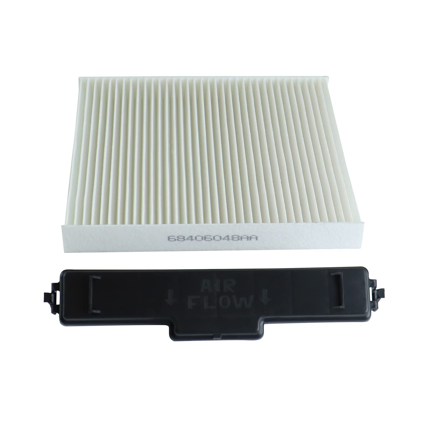 68406048Aa Cabin Air Filter & Cabin Filter Access Door Compatible With Dodge Ram 1500 2500 3500 4500 5500, J-Eep, Chrysler Replace 68052292Aa 68318365Aa 5058693Aa Cabin Air Filter Retrofit Kit