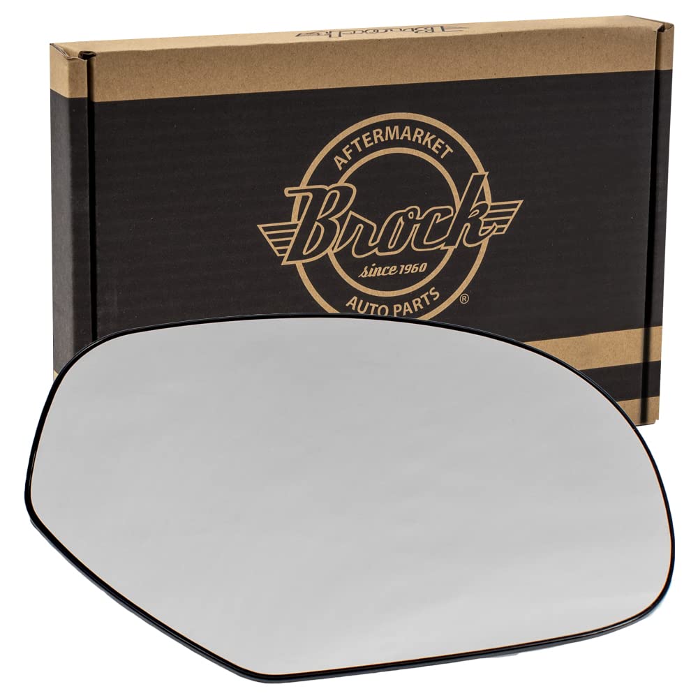 Brock Replacement Passenger Power Side Door Mirror Glass With Base Compatible With Silverado Sierra Escalade Suv Pickup Truck 15