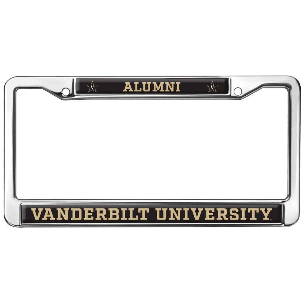 Vanderbilt University Alumni Logo Full Size Standard License Plate Metal Frame