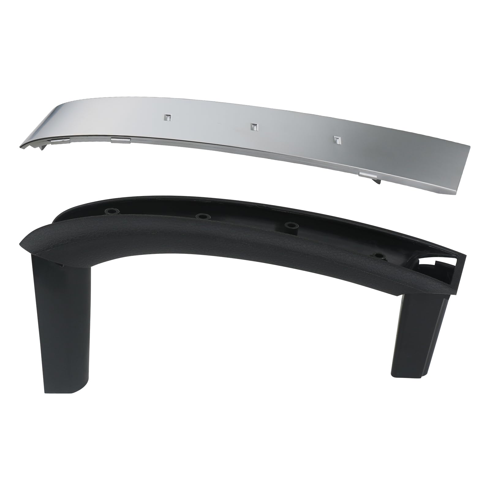 APPERFiT 350Z Door Pull Handle Grip & Trim Assembly (Silver) Right Passenger Side RH Compatible with Nissan 350Z Accessories 200