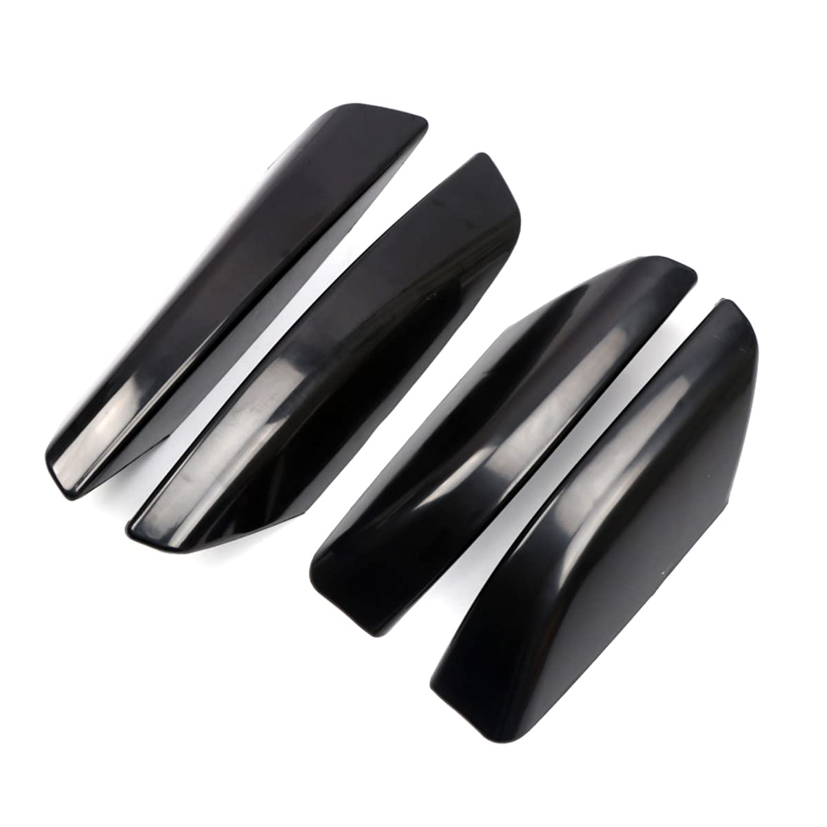 Tocatus Roof Cargo Rack Rail End Cover Shell Cap Trim For 2003-2009 Toyota 4Runner 4Wd N210, Black, 4Pcs