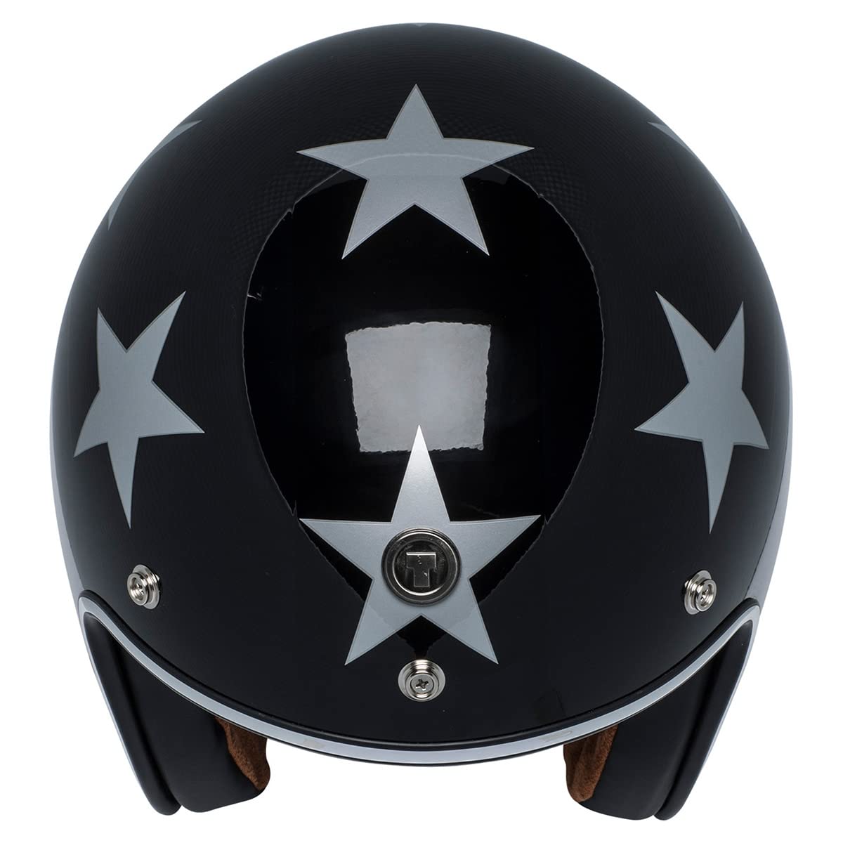 Torc Unisex-Adult Open-Face Style T-50 3/4 Retro Motorcycle Helmet With Graphic (Gloss Black Captain, Xx-Large)