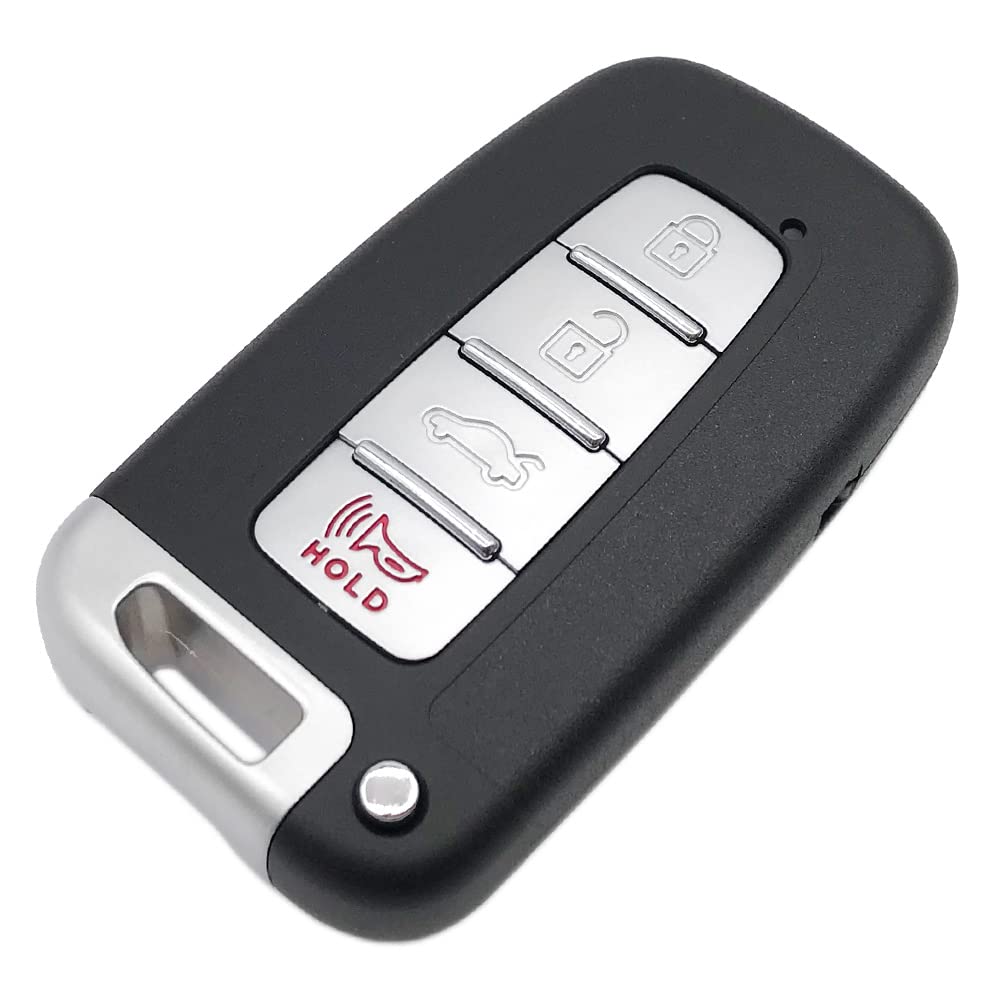 4 Buttons Replacement Key Fob Cover Fit For Hyundai 2011-2015 Sonata 2011-2013Elantra 2009-2014 Genesis 2011-2017 Veloster Repla