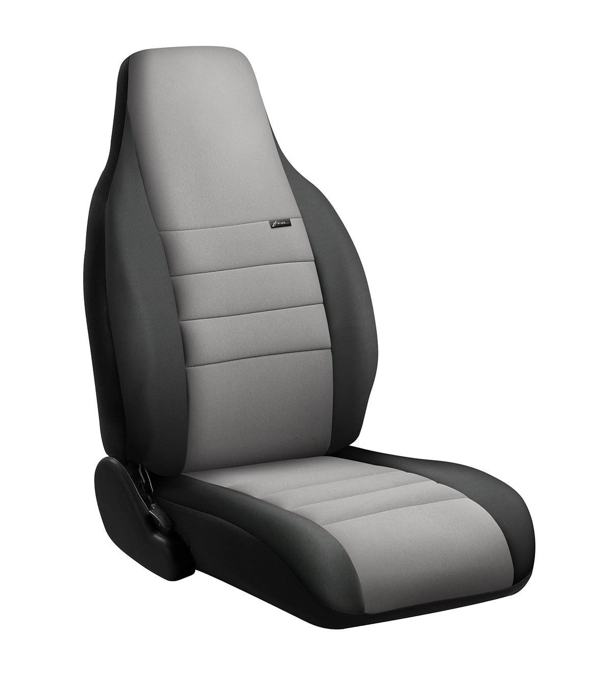Fia Np92-38 Gray Custom Fit Rear Seat Cover Split Seat 60/40 - Neoprene (Black W/Gray Center Panel)