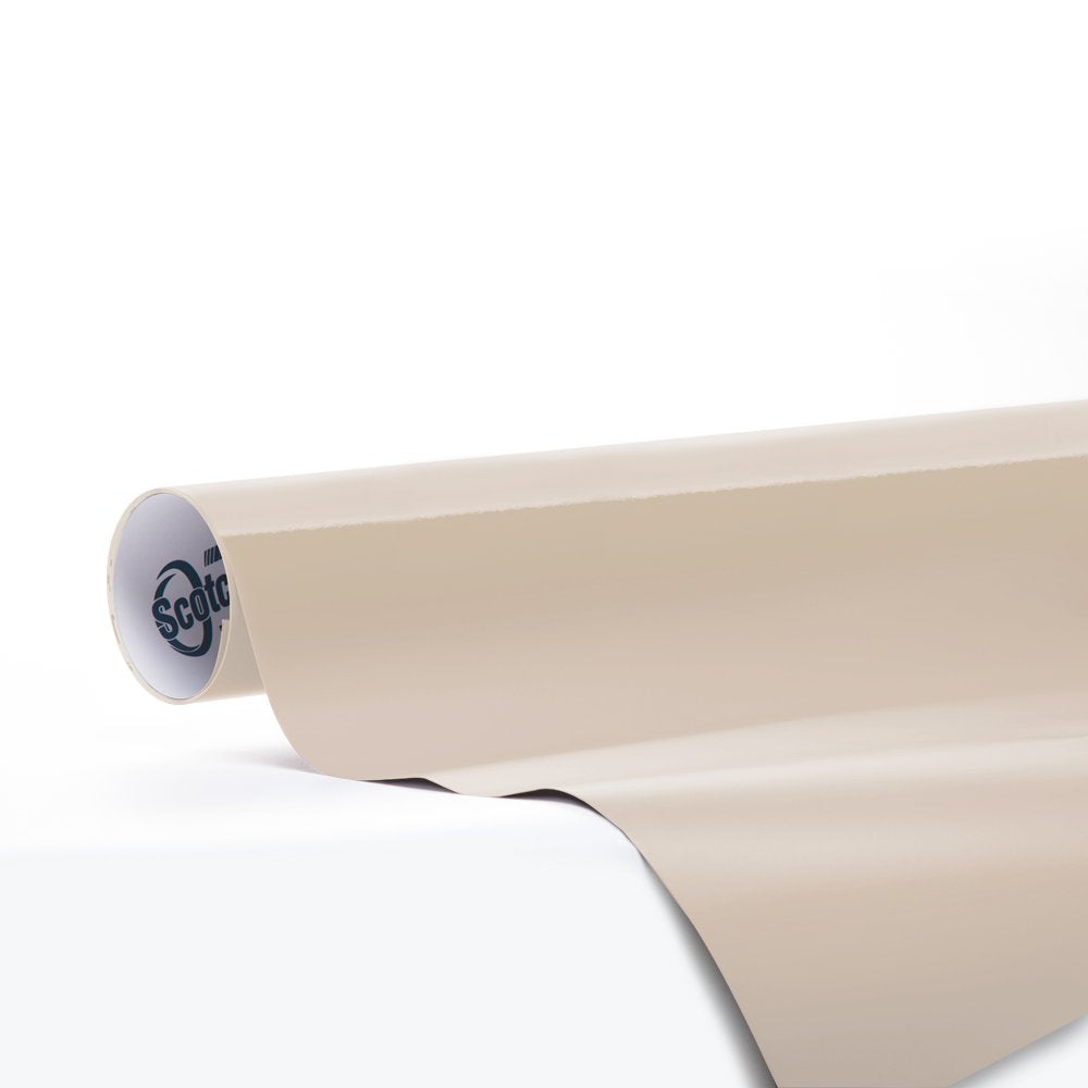 3M Scotchprint Series 1080 Gloss Light Ivory Vinyl Car Wrap Film Sheet Roll - 3M1080-1Ft X 5Ft (5 Sq/Ft) (12 X 60)