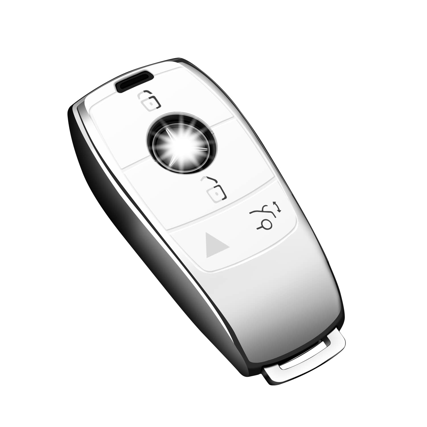 Tukellen For Mercedes Benz Key Fob Cover,Special Soft Tpu Key Case Protector Compatible With 2017-2021 E-Class 2018-2021 S-Class