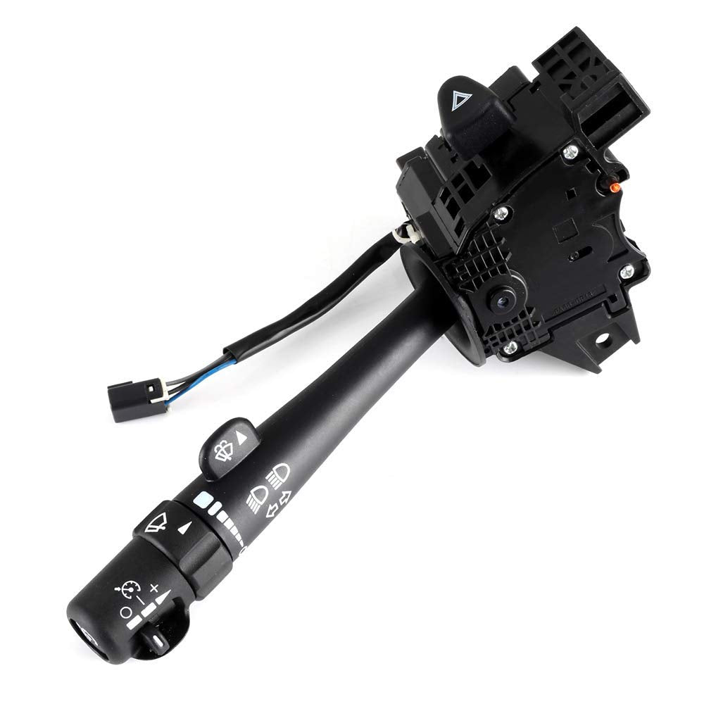 Combination Switch (Windshield Wiper + Turn Signal + Headlamp Dimmer + Cruise Control) For 03-07 Chevrolet Silverado Tahoe Gmc Sierra Yukon Replaces Oem 12450067 2330856 71093