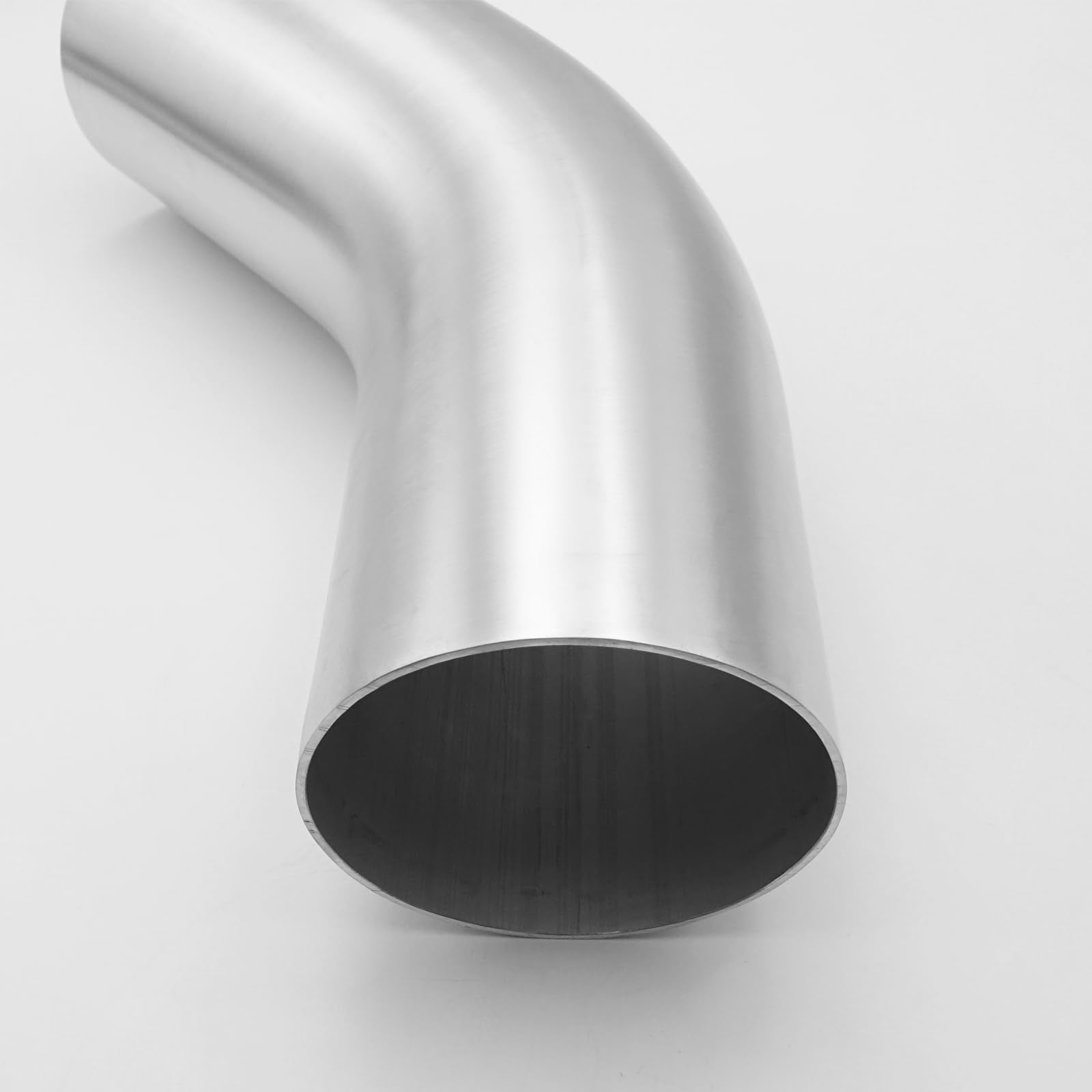 Ac Performance 4'' (102Mm) Od 45 Degree Aluminum Elbow Intercooler Pipe Air Intake Tube, 1.35D Radius, Brushed Finish
