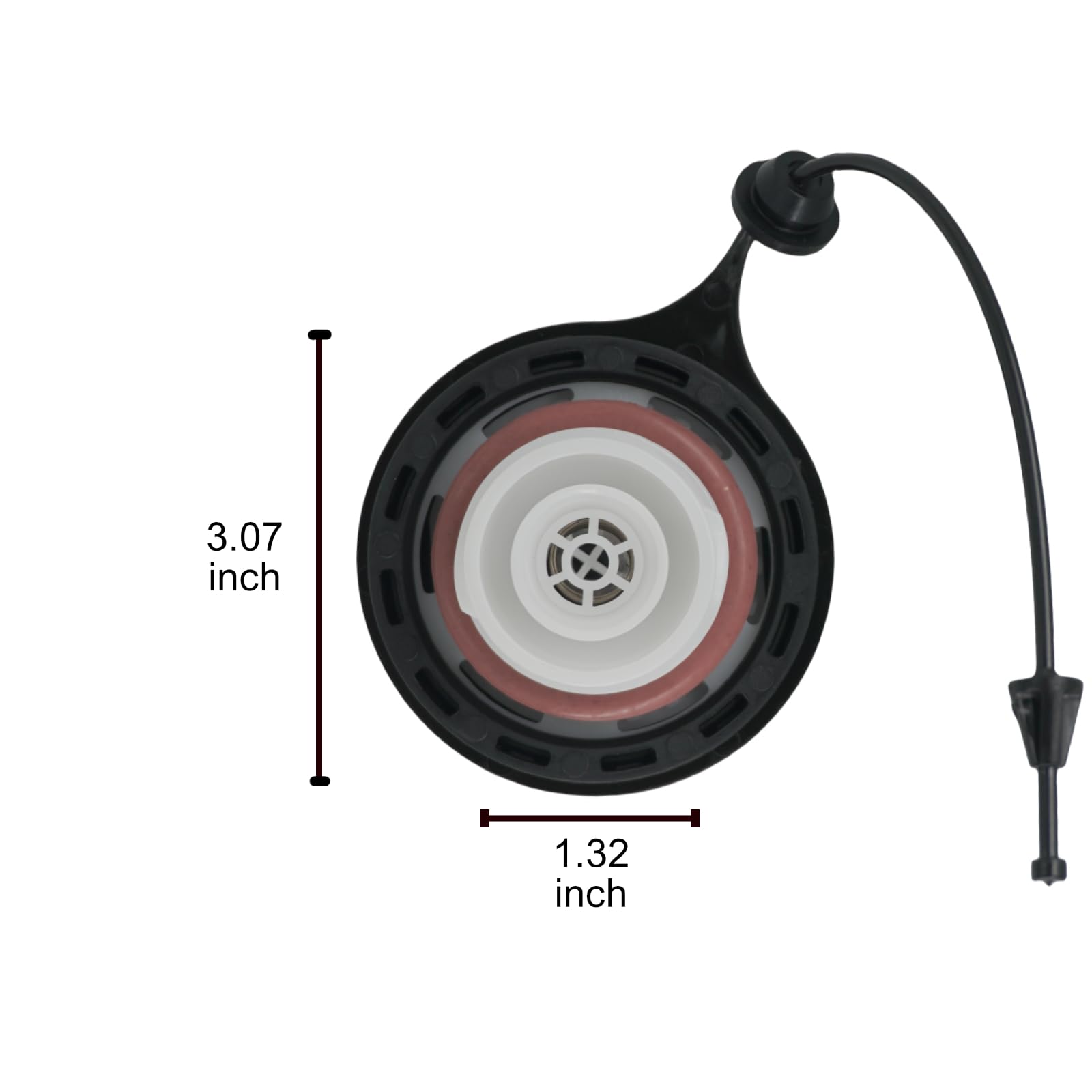 Rldym Fuel Tank Filler Cap, Gas Cap AC2Z-9030-A for 2009-2019 Ford Super Duty, Explorer, Replaces # FC1081