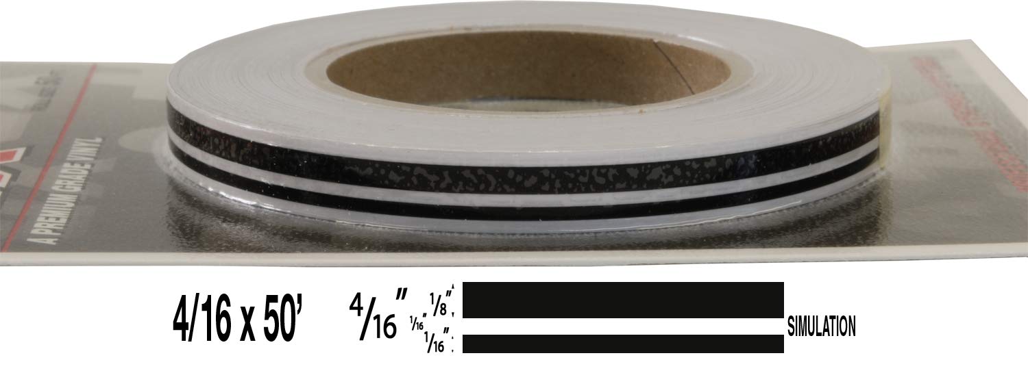 Universal Tfx 00043061 - Auto Customizing Dual Pinstripe -(1/4'') 4/16'' X 50' (1/8    Stripe, 1/16'' Gap, Then 1/16    Stripe)-
