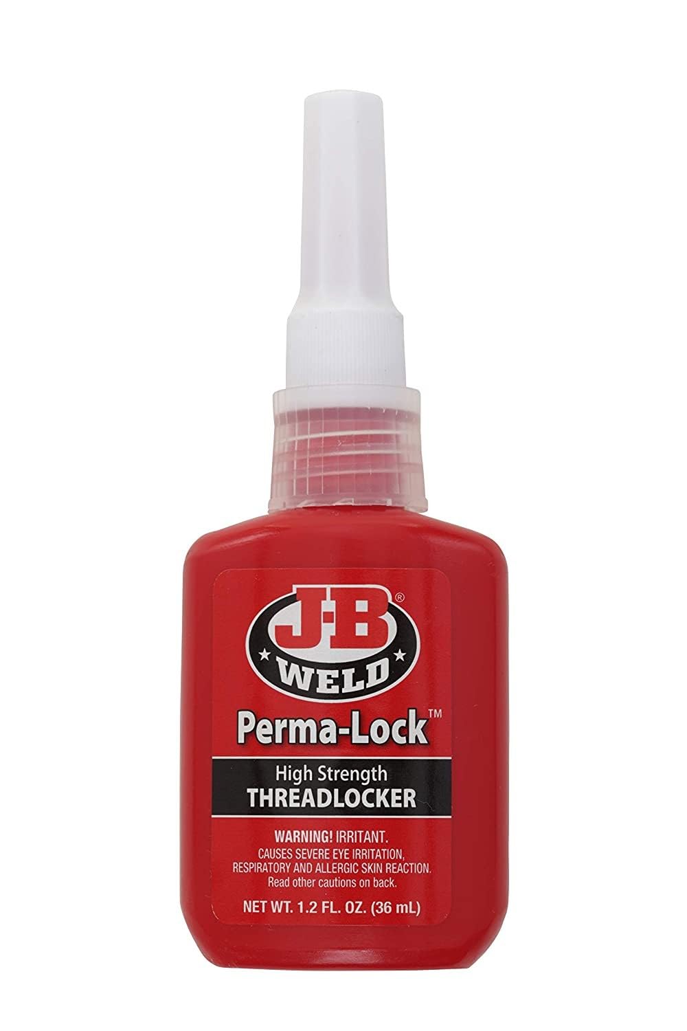J-B Weld 27136 Perma-Lock High Strength Threadlocker - Red - 36 Ml