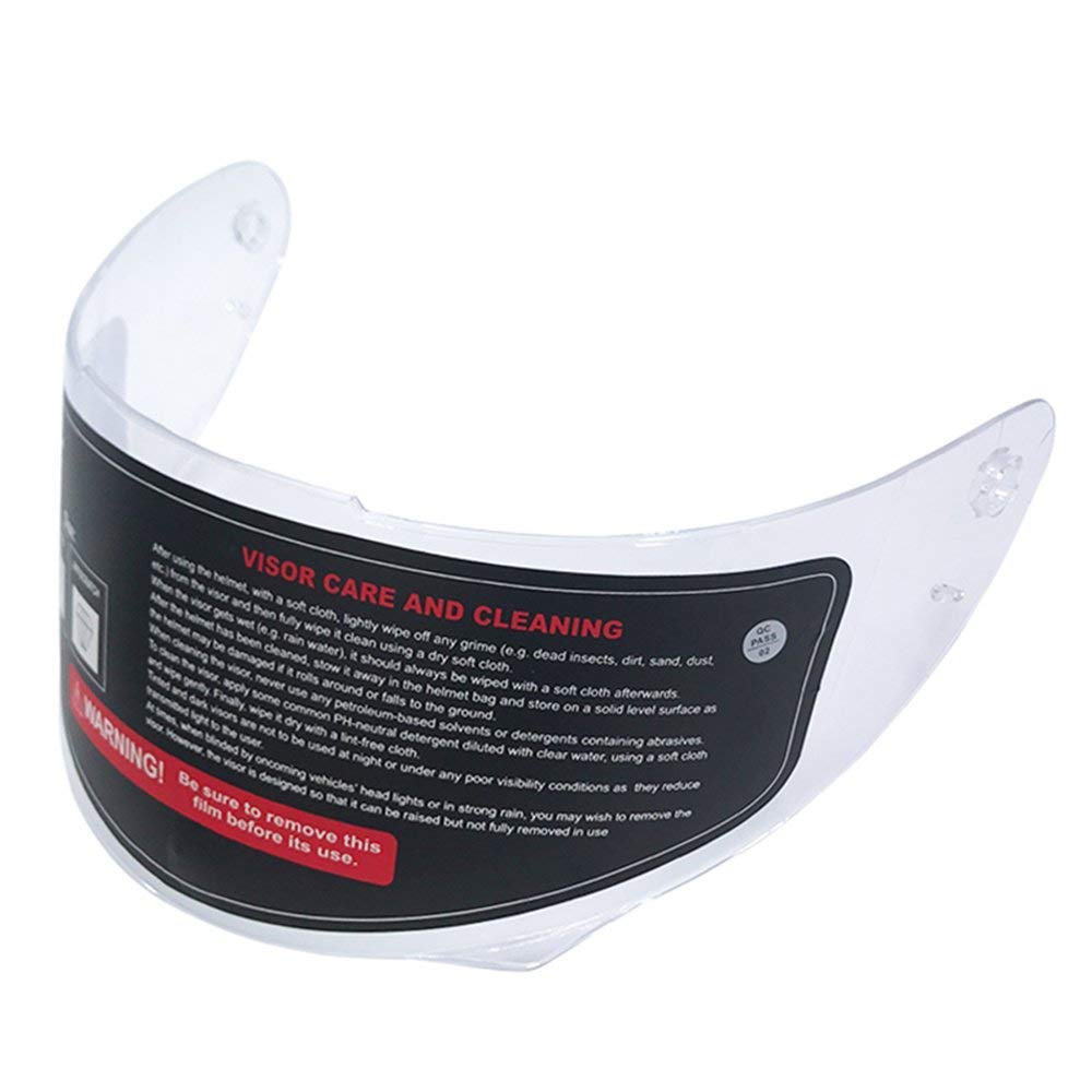 ILM Clear Visor for Full Face Motorcycle Street Bike Helmet DOT (Visor, Clear)