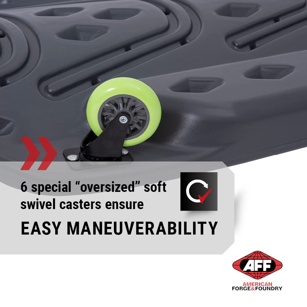 AFF Viking Mechanic's Creeper - Low Profile Ergonomic Design with Padded Headrest - Heavy Duty