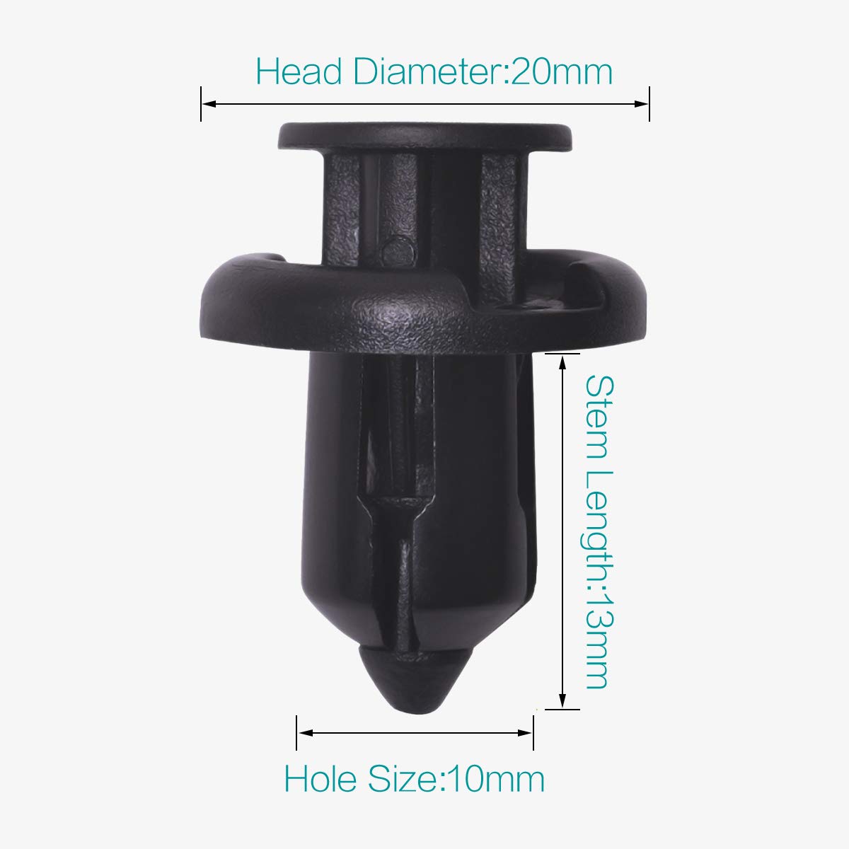 Lantee 10Mm Front Bumper Retainer Clips 91503-Sz3-003 Fit For Honda Accord Civic Crv Crz Element Insight Odyssey Passport Pilot Prelude Ridgeline S2000, For Acura Cl Integra Mdx Nsx Rl Rsx Tl Tsx Zdx