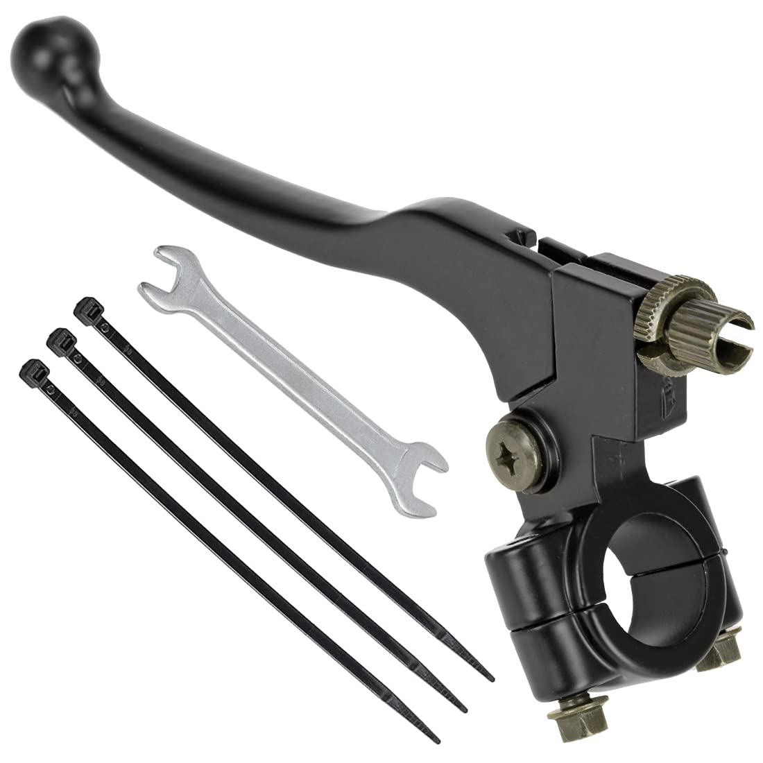Fvrito Left Brake Handle Clutch Lever Perch For 196Cc 6.5Hp Coleman Ct200U Bt200X Trail 200 Ct200U-Ex Cc100X Baja Motovox Monster Moto Mini Bike Crf Xr Ssr 70 80 Suzuki Kx65 Pit Dirt Bike