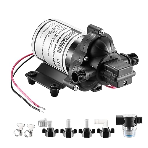 Wassermann Rv Pump, 12V Self-Priming Rv Water Pressure Pump 4.0Gpm 45Psi With Pressure Switch, For Rv Marine Camping Yacht Garde