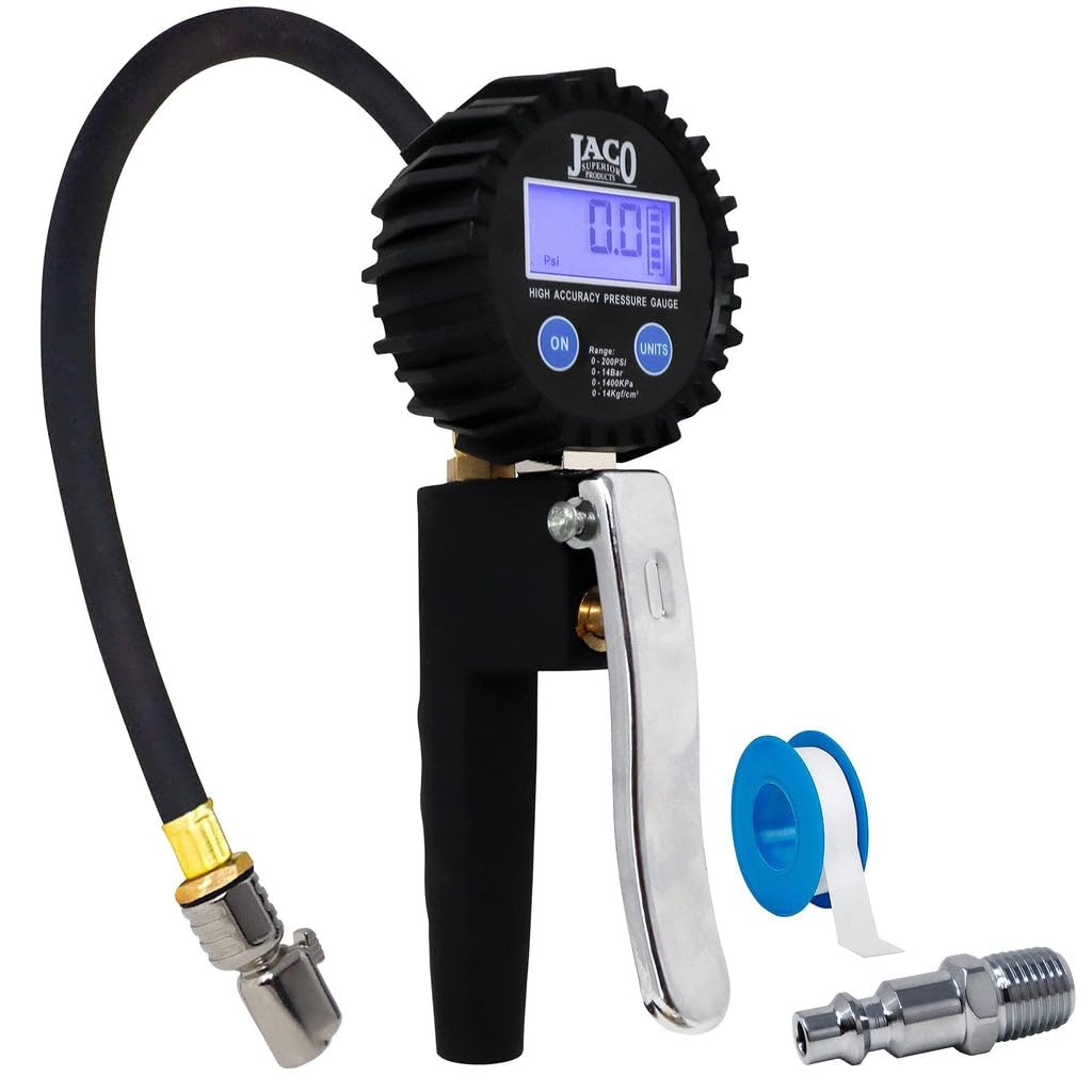 Jaco Flowpro 2.0 Digital Tire Inflator With Pressure Gauge - 200 Psi