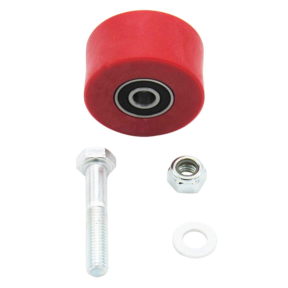 Outlaw Racing Or3078R Chain Roller Guide 43X24Mm Compatible With Honda Cr125R Cr250R Yamaha Yz490 - (Red)
