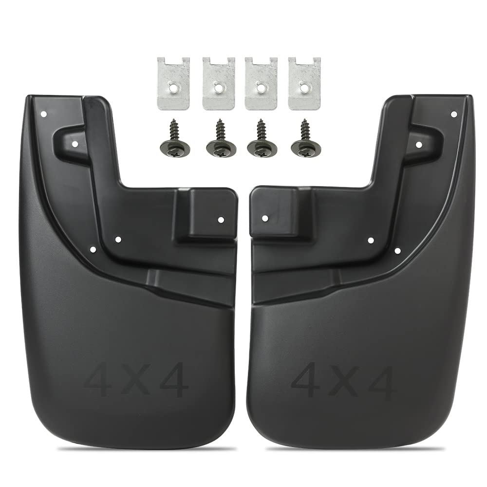 PIT66 Heavy Duty Molded Mud Flaps Compatible with 2005 2006 2007 2008 2009 2010 2011 2012 2013 2014 2015 Toyota Tacoma,Splash Gu