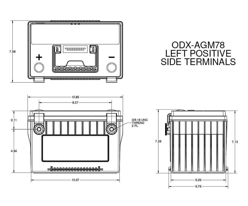 Odyssey Battery Odx-Agm78 Extreme Series Agm Battery