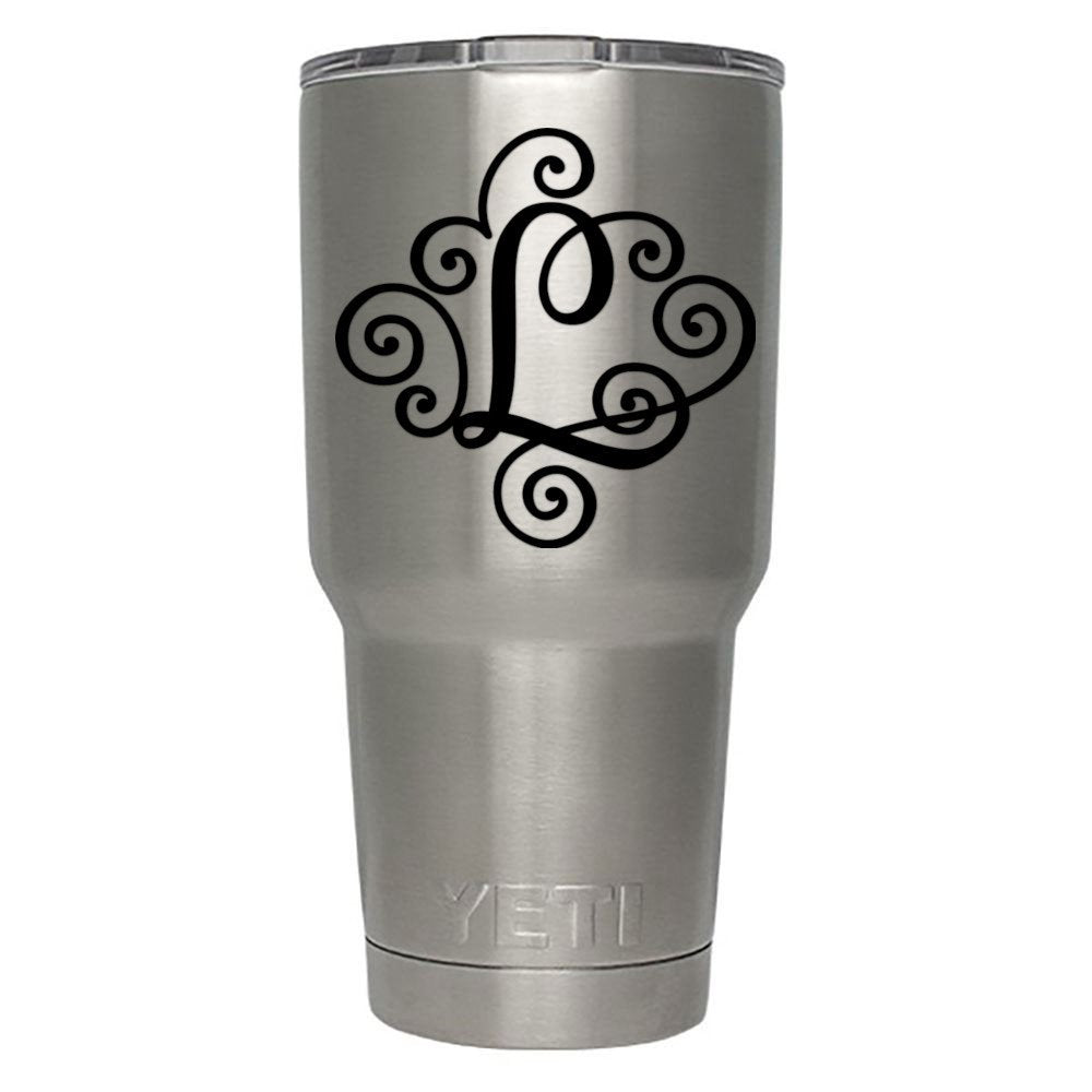 Viavinyl Monogram Die Cut Decal/Sticker. Click For Color/Letter Options. Available In Four Colors And All Letters A-Z! Great For