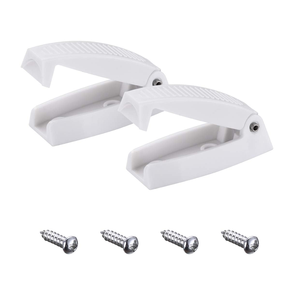 Miady Rv Baggage Door Catch -Holds Rv Baggage Compartments And Doors Open, Durable Material And Simple Installation- White