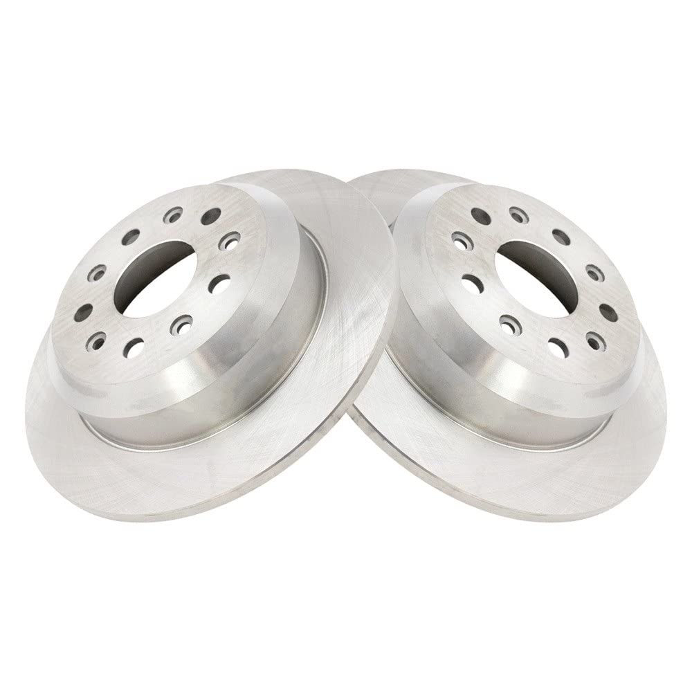 Trq Rear Brake Rotors Set Solid Compatible With 2018-2024 Jeep Wrangler