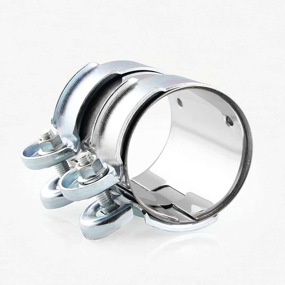 2.5'' Stainless Steel Exhaust Clamp Pipe Joint Bolts Band Flanges Clamp