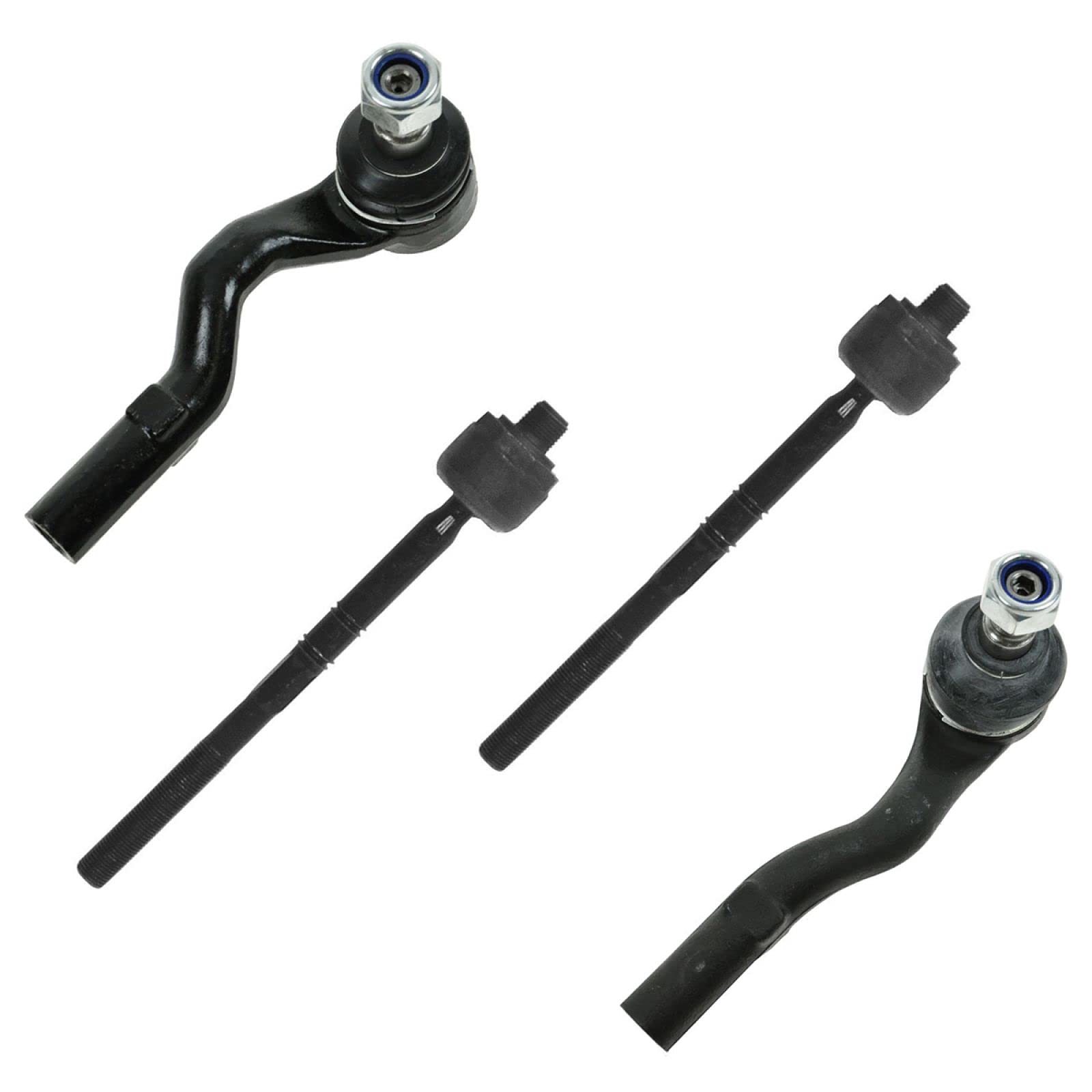 Trq Front Tie Rod Set Compatible With 1996-1999 Mercedes-Benz E300 1996-2003 E320 1997 E420 1998-2002 E430 1999-2002 E55 Amg