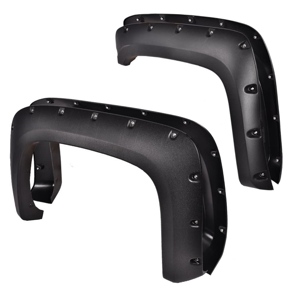 PIT66 Fender Flares, Fit 07-13 Chevy Silverado 1500/2014 Silverado 2500HD 3500HD Fleetside New Body 78.0 '' / 97.6 '' long bed l