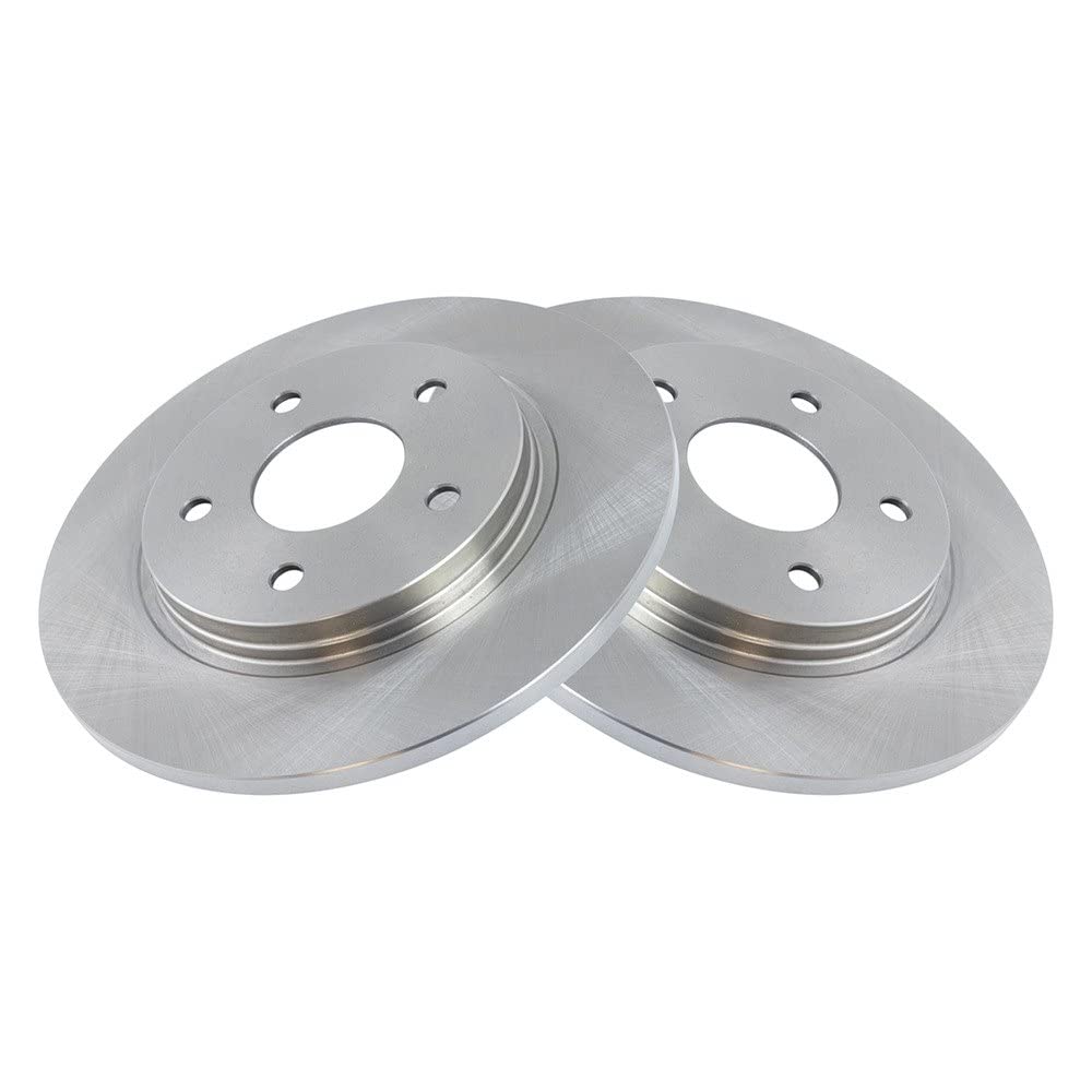 Trq Rear Brake Rotors Set Driver & Passenger Side Compatible With 2008-2016 Chrysler Town & Country Dodge Grand Caravan 2009-201