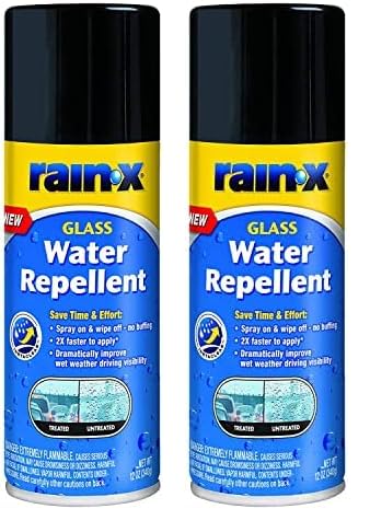 Rain-X 630168 Glass Water-Repellent Aerosol 12 Oz. (Pack Of 2)