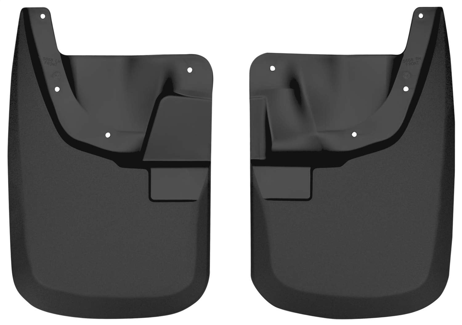 Husky Liners - Front Mud Guards | 2011 - 2016 Ford F250/F350 w/o OE Fender Flares, Front Set - Black, 2 Pc | 56681