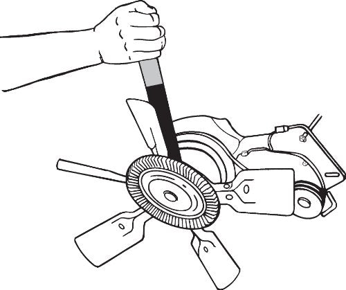 Lisle 44180 Fan Clutch Spanner Wrench - Alloy Steel, Black, One Size