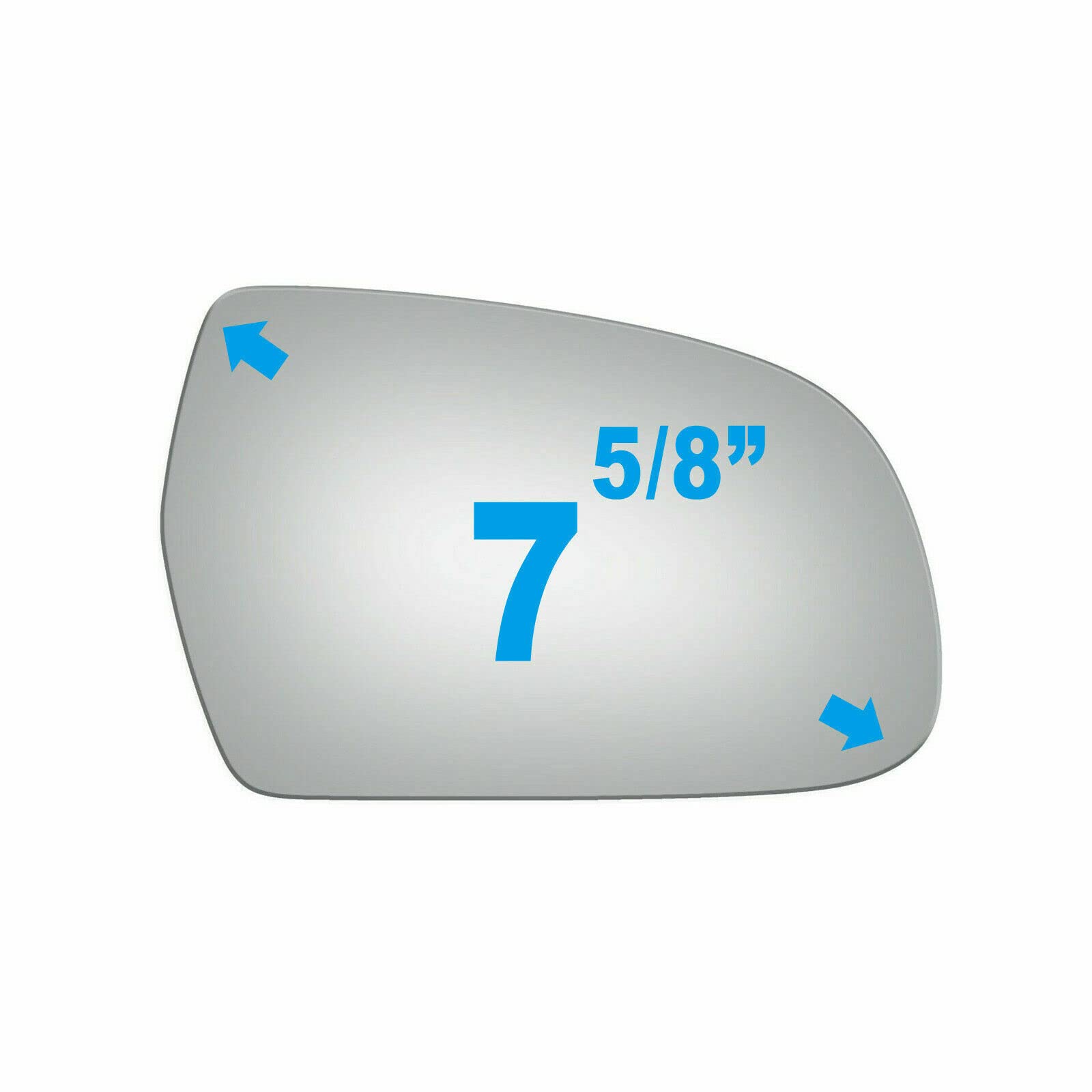 Adanz Mirror Glass Fit For 2011-2013 Audi A3 2010-2016 Audi A4 2010-2017 Audi A5 Quattro 2013-2015 Audi Ir S5 2010-2016 Audi S4 2011-2017 Audi S5 Passenger Right Side Rh Non Heated Replacement