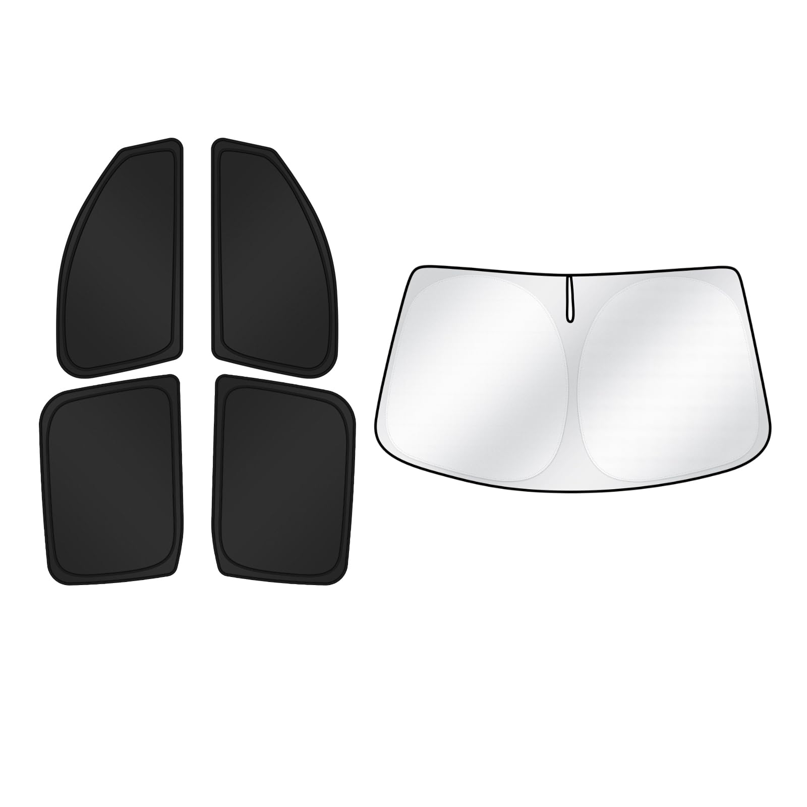 Canvcle Sunshades For 2022-2025 Ford Maverick Accessories Windshield Sun Shade Side Rear Window Shade Cover Sun Visor Shield Pri