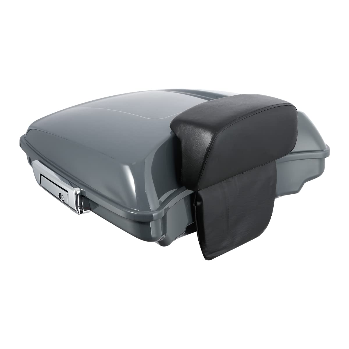 Gunship Gray 5.5' Razor Pack Trunk Pad Two-Up Rack Docking Kit Base Plate Fit For Harley Tour Pack Pak Touring 2014-2023