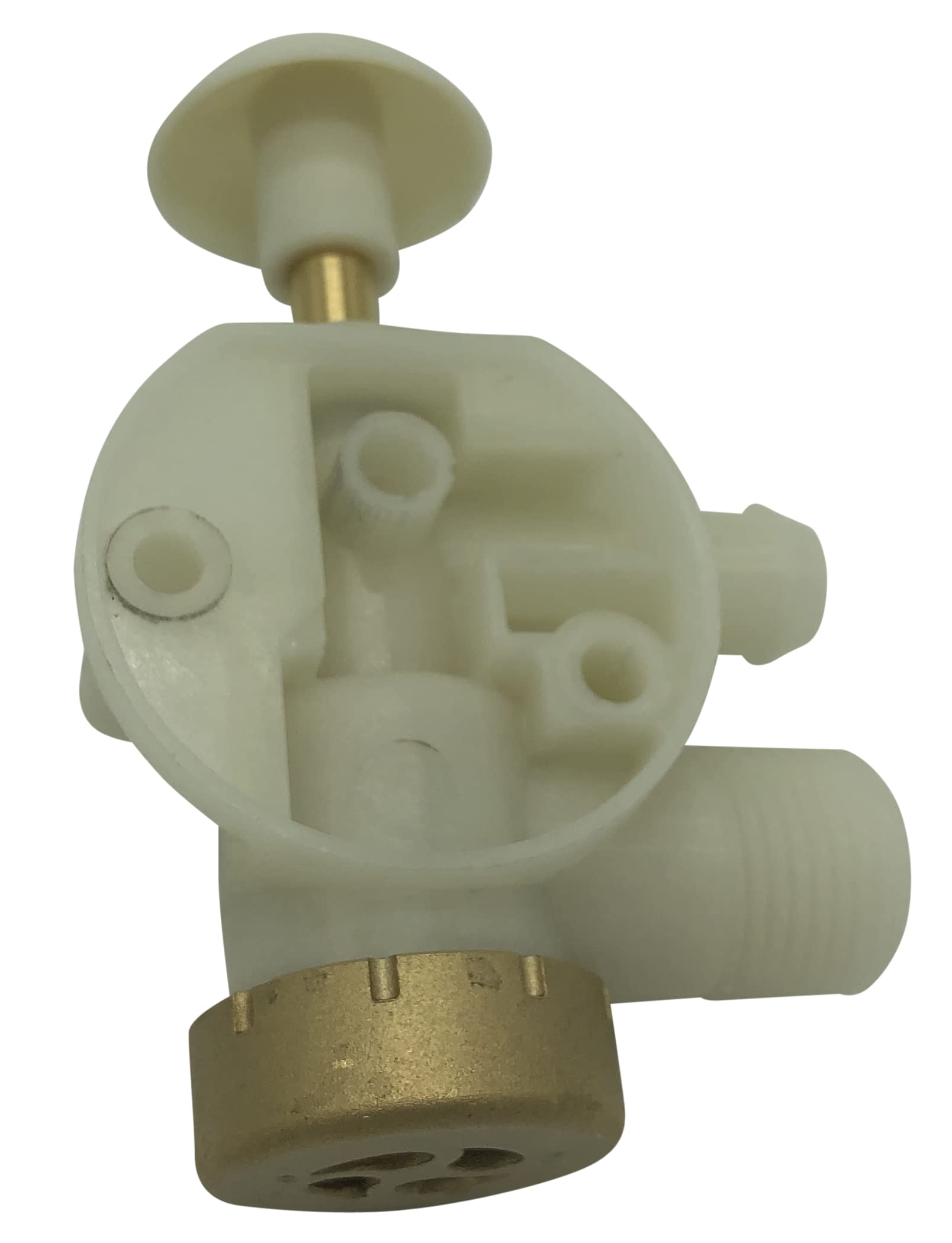 Beech Lane Rv Upgraded Toilet Water Valve For Dometic Sealand Ecovac Vacuflush Pedal Flush Toilets, Brass Cap For Leak Resistance, High Performance In Freezing Conditions, Replaces 385314349