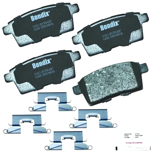 Bendix Priority1 Cfc1259 Ceramic Rear Brake Pads For Ford Edge 2010-2007, Lincoln Mkx 2010-2007, Mazda Cx-7 2012-2007, Cx-9 2011