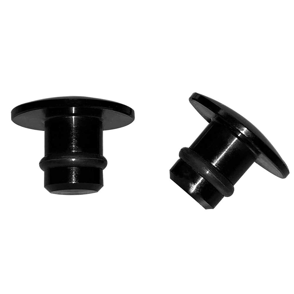 Evermotor 2Pcs Universal Motorcycle M10 6065-T6 Cnc Aluminum Anodic Oxidation Motorcycle Mirror Blind Plug Covering Screws Thread Blanking Plugs Hole Caps