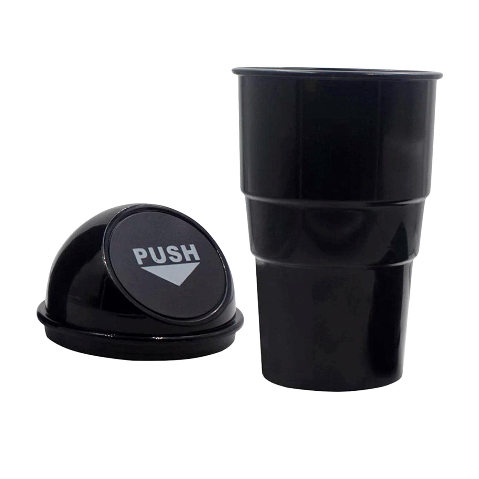 ECOMISTIQ Auto Car Garbage Holder Rubbish Bin Dust Case Wastebasket Trash Can Black | Cans & Wastebaskets Household Supplies Cle